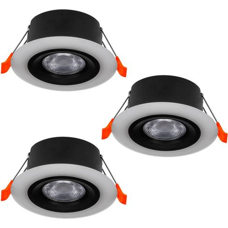 Lampada del soffitto Calong Plastic Black, LED bianco 3x4.8W 3000K Ø10cm (1/2)
