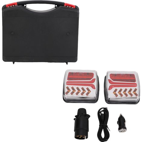GARRYFIZH Feu arrière de camion carré sans fil 2,4 GHz à base magnétique et signal stable pour camping-cars, avec prise UE (1/2)