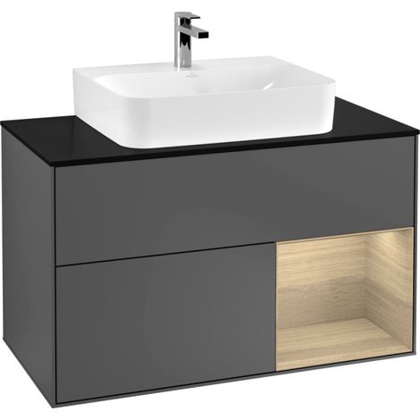 Villeroy & Boch F122PCGK Armoire sous lavabo Finion F12 (1/2)
