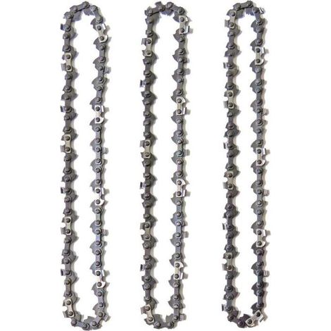 3 chaînes tronçonneuse 14" (35cm) - Nosheir - 52 maillons, faible rebond, compatible Husqvarna/Bosch/Ferrex (1/4)