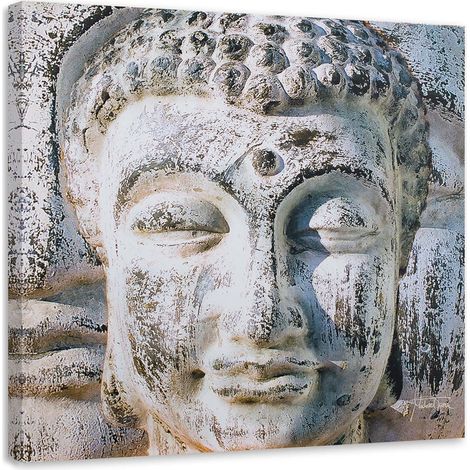 Tableau sur toile Bouddha Feng Shui Zen Spa 40x40 (1/5)