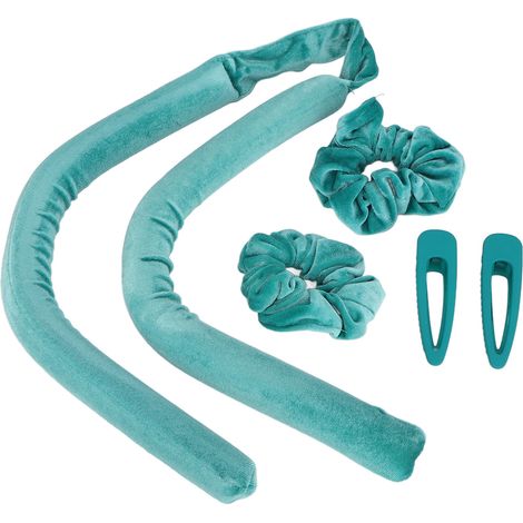 Kit de bigoudis sans chaleur pour la maison, avec bandeau et ruban pour boucler les cheveux. Idéal pour dormir. (1/5)