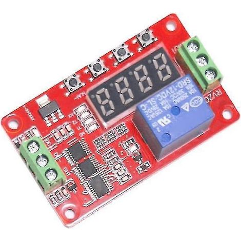 FRM01 SPS-Digitalanzeige-Relaismodul, 12V Zeitverzögerungs-Relaismodul
