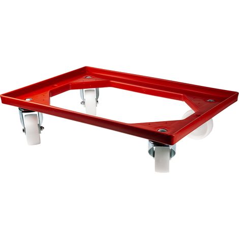 Plateau roulant RS PRO Non, en ABS, Capacité de charge 100kg, Dimensions 420mm x 625mm x 160mm ( Prix pour 1 ) (1/2)