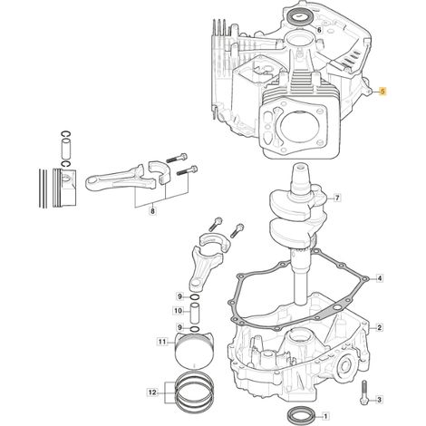 ORIGINAL STIGA Motorzylinder TRE 586V Rasentraktor 118551628/0