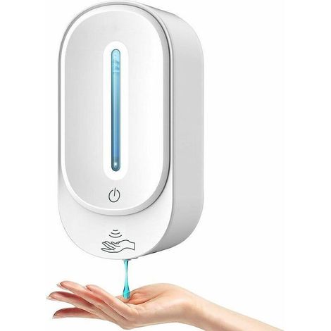 Dispenser automatico di sapone a parete per gel igienizzante mani o lozione liquida – 350 ml, design moderno e facile installazione