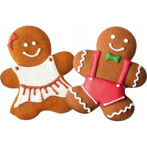 Juego de cojines navideños de la familia de pan de jengibre (1/5)