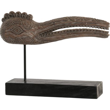 Figura Suar Hierro 55X14X42 Mascara Tribal (1/5)