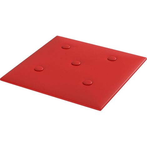 Testiera da Parete 12 pcs Rosso Vino 30 x 30 cm Pelle Sintetica vidaXL