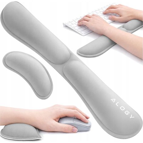 Support De Poignet Ergonomique - Gris - 2 En 1 - Mousse À Mémoire - Antidérapant (1/5)
