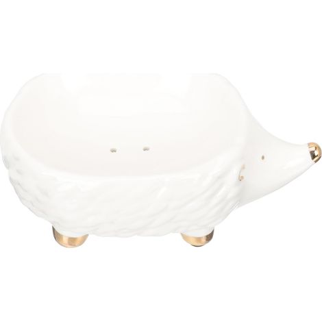Porte-savon en céramique en forme de hérisson, style nordique, pour salle de bain (1/5)