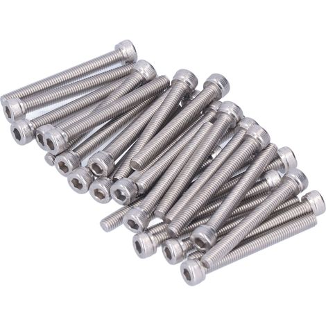 30 M5-Innensechskantschrauben, Edelstahl A2, Innensechskantschrauben-Set, Senkkopfschrauben M5 x 45 mm (1/5)