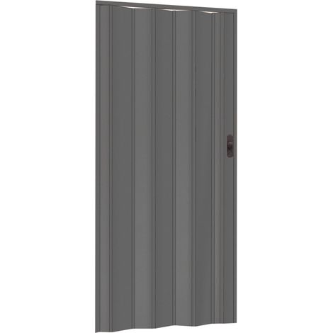PORTA A SOFFIETTO EFFETTO LEGNO 82x214 cm - Col. Grigio