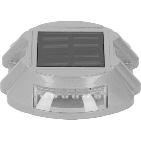 Lampe solaire à 12 LED pour allée, terrasse ou quai, étanche IP68, 600 mAh, lumière jaune (1/5)