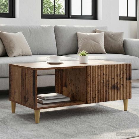 vidaXL Table basse Bois ancien 90 x 50 x 40 cm Bois d'ingénierie (1/5)