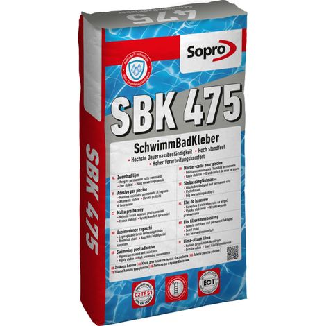 Colle carrelage spéciale piscine - Sopro SBK 475 - 25 kg