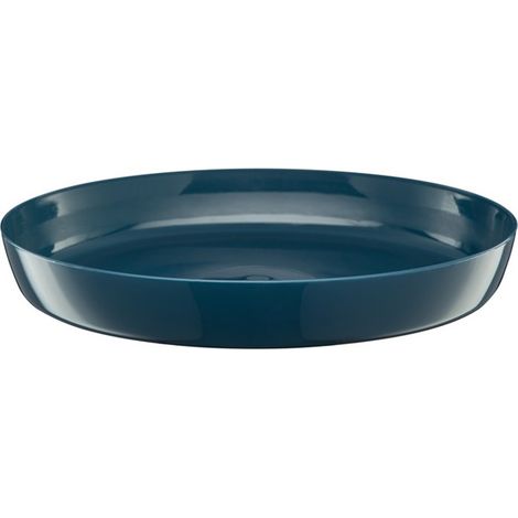 Supporto per vaso in plastica cristallina, 14,5 cm, blu navy lucido (1/2)