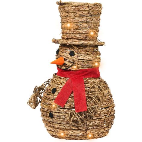 Decorazione di Natale a LED 50 lampadine Pupazzo di neve Light Up Xmas Decor Naturale Olafsvik (1/5)