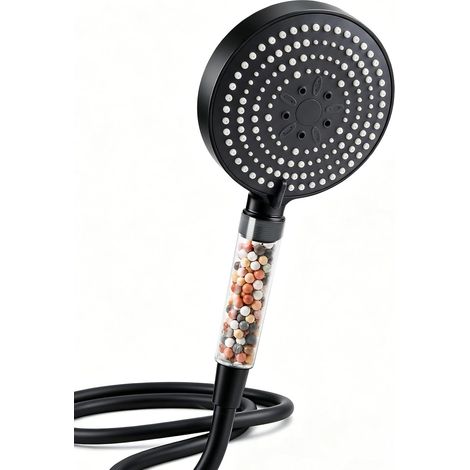 Shower Head with Hose 1.6 m Visible Filter Transparent (1/5)