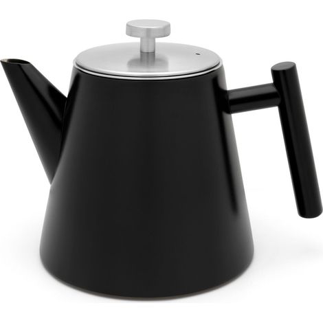 Leopold Vienna Oslo LV513001 - Wasserkocher (doppelwandig, 1 L), mattschwarz