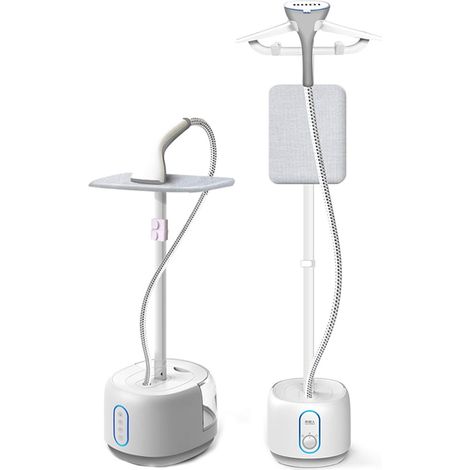 Défroisseur Vapeur Vertical pour vêtements, Double pôle, 2000 W, Vapeur Rapide, Petit Fer à Vapeur portatif avec Planche à Repasser intégrée et réservoir d'eau de 2,2 L (1/4)