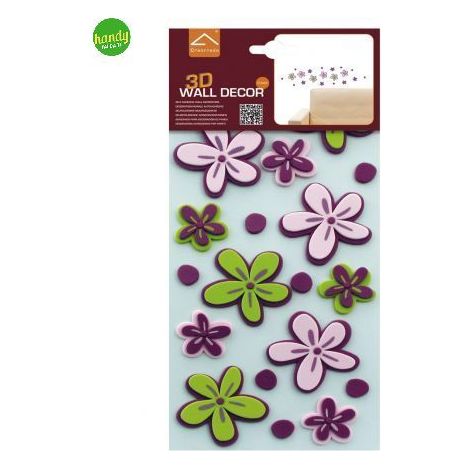 Sticker little flowers Crearreda adesivo murale frasi famose 15x31 cm