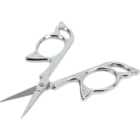 Embroidery Scissors Incisve Blades Pointed Design Lightweight Portable Silver DIY Tools Dressmaker Small Shears for Home (1/5)