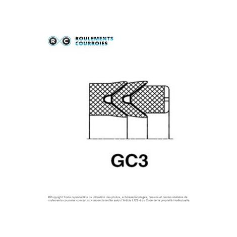 Joint de vérin type chevron GC3-PR-15X25X11