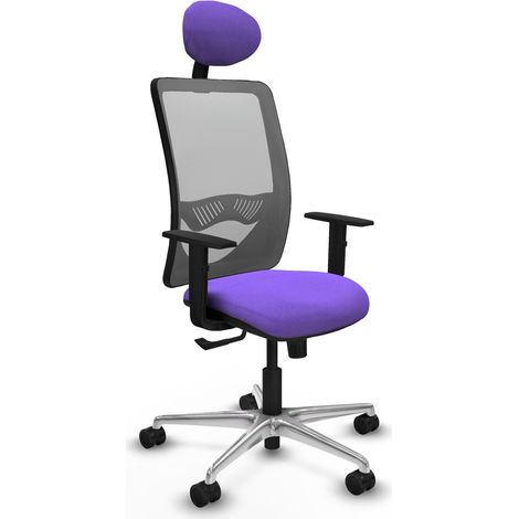 Chaise ergonomique piqueras y crespo Zulema noir mousse épaisse (1/2)