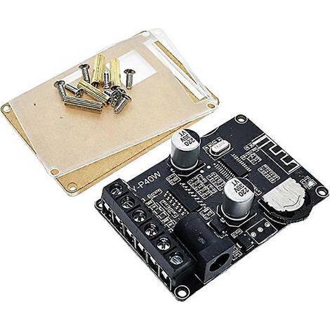 Carte d'amplificateur de puissance stéréo Bluetooth, module d'amplificateur numérique haute puissance 24 V XY-P40W (1/5)