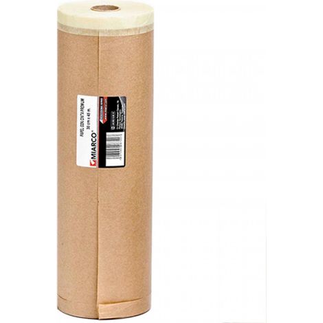 Malerpapierrolle mit Klebeband 15cm x20mt miarco
