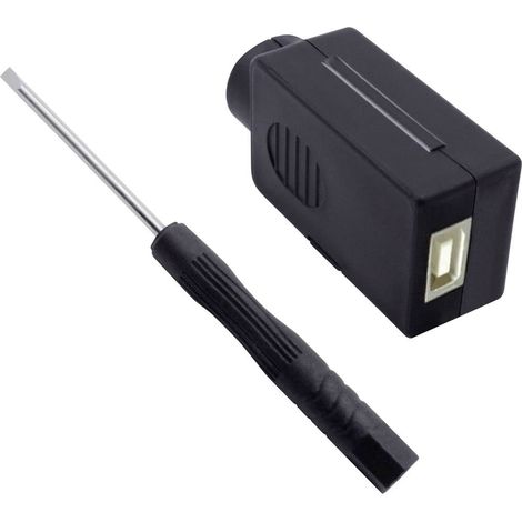 Jeu de douilles modulaires USB 2.0, type B femelle, droit 2001C203 Quadrios Contenu: 1 pc(s) (1/3)