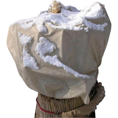 NOOR Wintervlies Winterschutz Vlieshaubefür Pflanzen, 1,6x5m, beige (1/5)