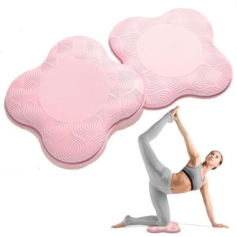 Lot de 2 coussinets de soutien en mousse pour genoux, coudes, poignets et tête Idéal pour le Pilates à genoux et les exercices au sol (1/5)