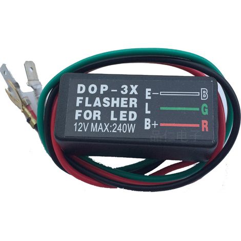 Universelles LED-Blinkrelais für Autos und Motorräder DOP-3X Blinkgeber - Online-Shop und andere (1/4)
