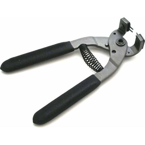 Outil de perforation en cuir pince silencieuse en acier au carbone perforateur de trou en cuir couture pinces à main perforateur de ceinture(4 mm-2 dents) (1/5)