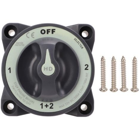 500A Marine Battery Cutoff Switch, 4 Position Heavy Duty Battery Disconnect Switch for RV Boat (1/5)