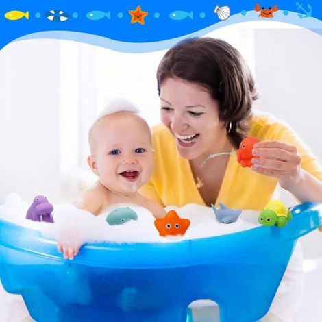 Jouets De Bain - Ensemble 7 Pièces Animaux Flottants - Pour Salle De Bain Piscine Plage - 7 Unités (1/5)