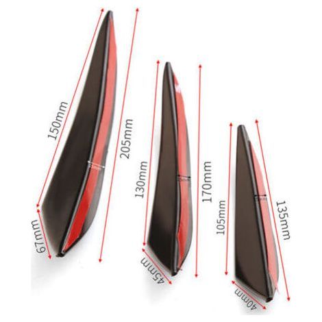 Universal body kit for front bumper, rear wing, ducktail spoiler, adhesive for repair, maintenance, decoration (1/4)