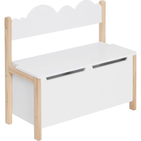 WOLTU Cassapanca in Legno. Contenitore per Bambini. Baule Portagiochi Mobile (1/7)
