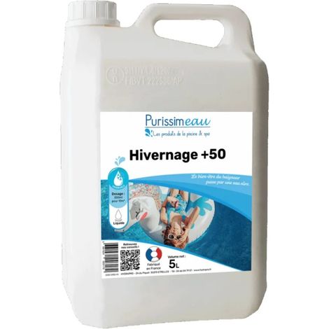 PURISSIMEAU - Produit d'entretien hivernage piscine & Spa 50 + - 5L