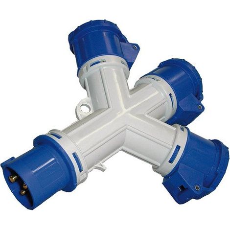 Distributore a tre prese cee 3 230v/16a ip44 3 poli (1/2)