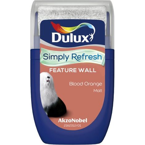 Dulux Simply Refresh Feature Wall Tester Pot - 30ml - Blood Orange