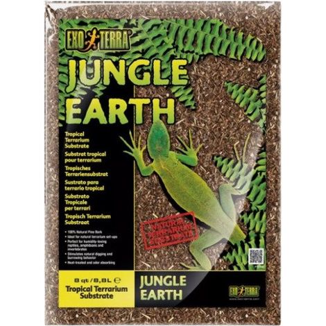 Exo Terra Substrat für Terrarien Jungle Earth 8,8 L Bodenreinigung
