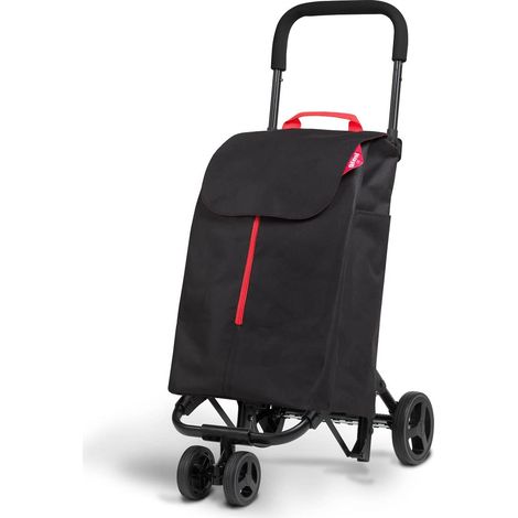Carrello Spesa 50 Litri Twin 4 Ruote Nero Gimi (1/5)