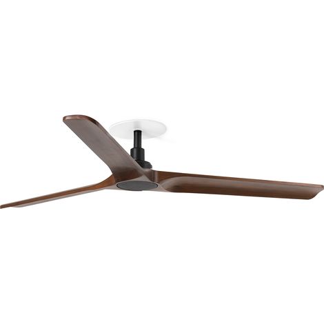 HEYWOOD RECESSED LED L Ventilatore nero/noce Wall Control