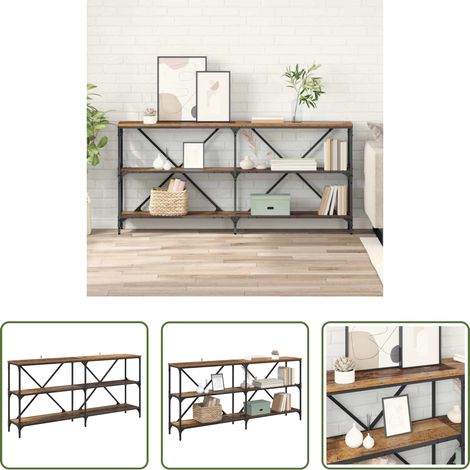 Table console bois d'ingénierie -  Table console Bois Ancien 160 x 30 x 75 cm Bois d'ingénierie (1/5)