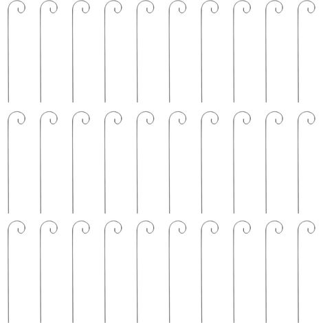 30 Pcs Crochets pour étiquettes de plantes, 20 cm, Crochets étiquettes en acier inoxydable pour plantes de jardin, Etiquettes pour fleurs, pots et plante en pot (1/5)
