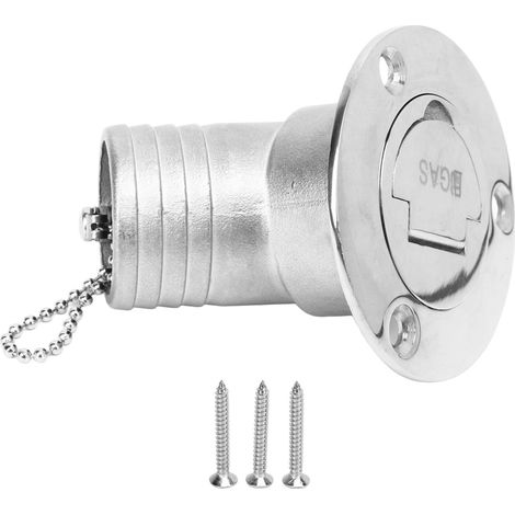 Bouchon de Remplissage pour Pont de Bateau 45° Acier Inoxydable 316, Couvercle à Fermeture Rapide 38mm pour Réservoir GAS de Yacht (1/5)