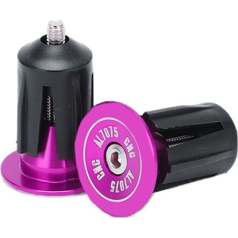 2 pièces Embouts de guidon, alliage d'aluminium et plastique, diamètre intérieur 15,9 à 21,4 mm, pour VTT et vélos de route (1/5)